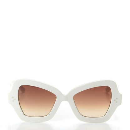Celine Acetate Butterfly Sunglasses CL 40067I White 2 of 7
