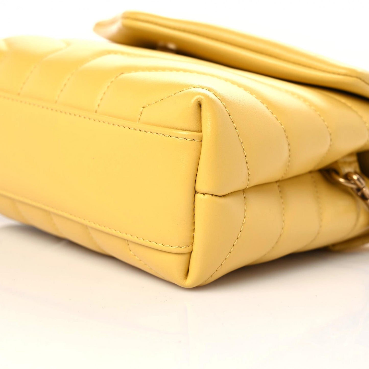 Calfskin Y Quilted Monogram Toy Loulou Crossbody Bag Sunflower