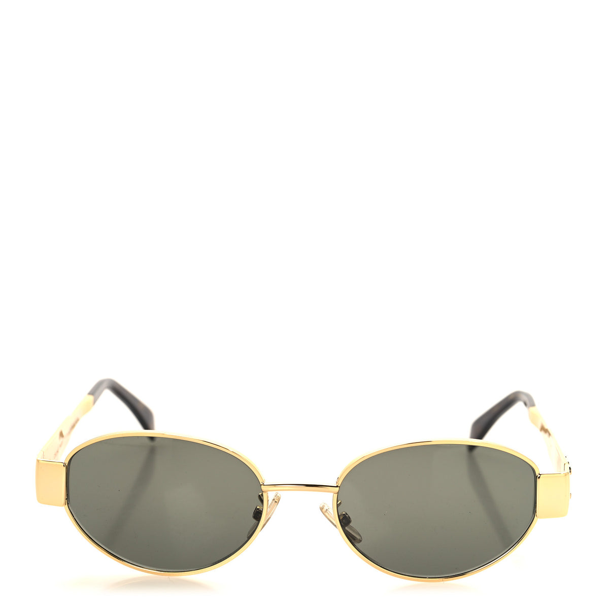 Celine Metal Triomphe 01 Sunglasses CL40235U Gold Green 2 of 7