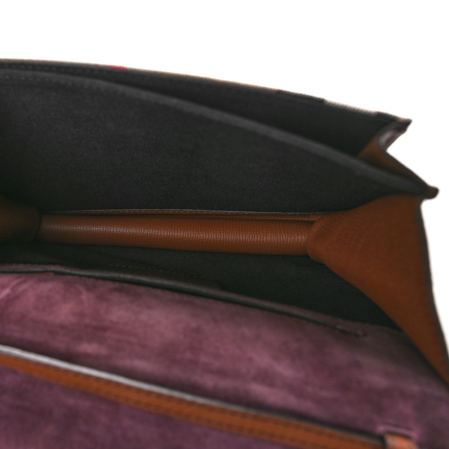 Derby Calfskin House Check Small Macken Crossbody Bag Tan