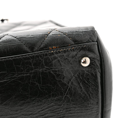 Chanel Glazed Calfskin Quilted Large CC Delivery Tote Black 14 of 14
