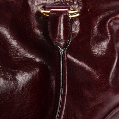Miu Miu Vitello Shine Double Zip Tote Amaranth 18 of 18