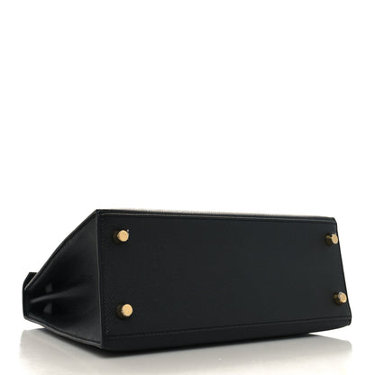 Hermes Epsom Kelly Sellier 25 Black 4 of 11