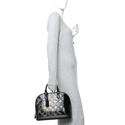 Louis Vuitton Patent Calfskin Laced Monogram Alma PM Black 2 of 9