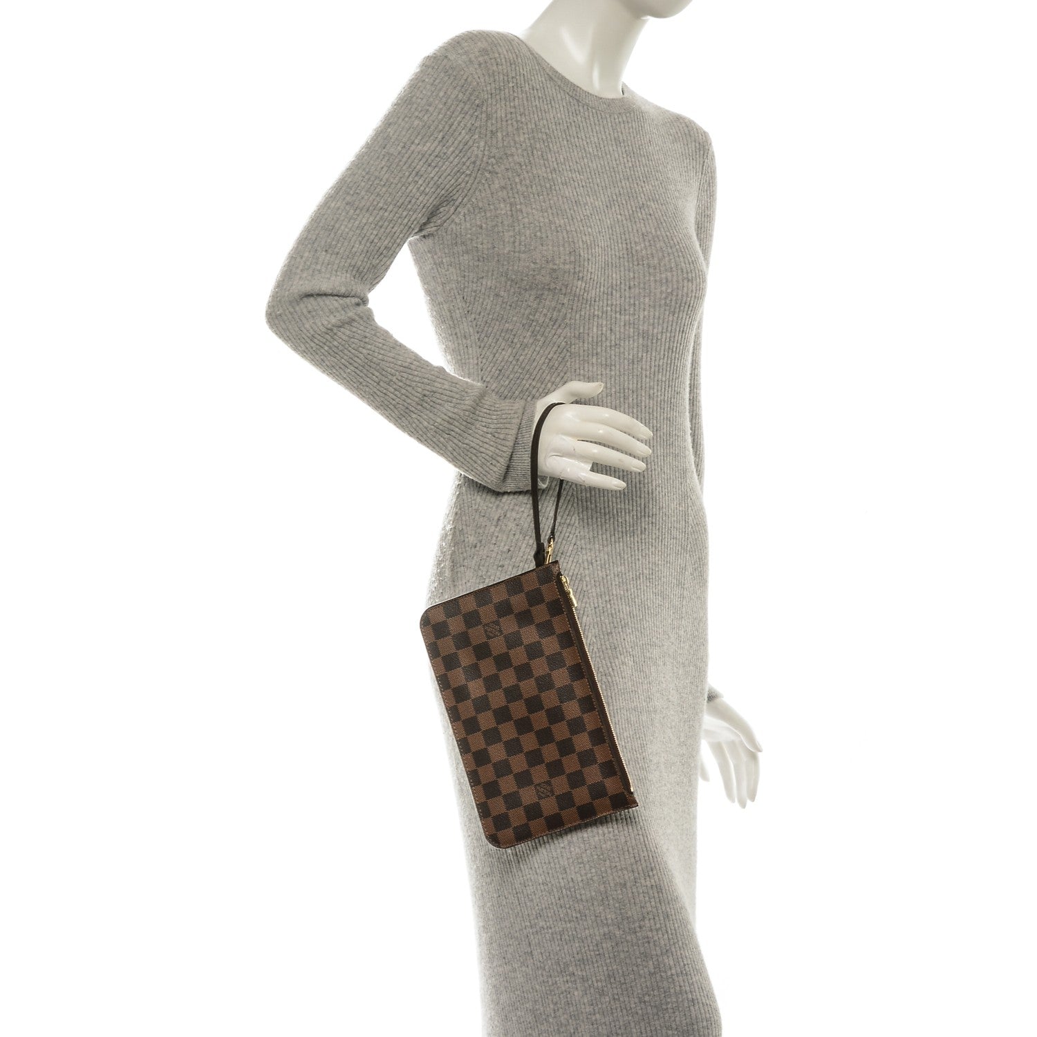 Louis Vuitton Damier Ebene Neverfull MM GM Pochette 2 of 7