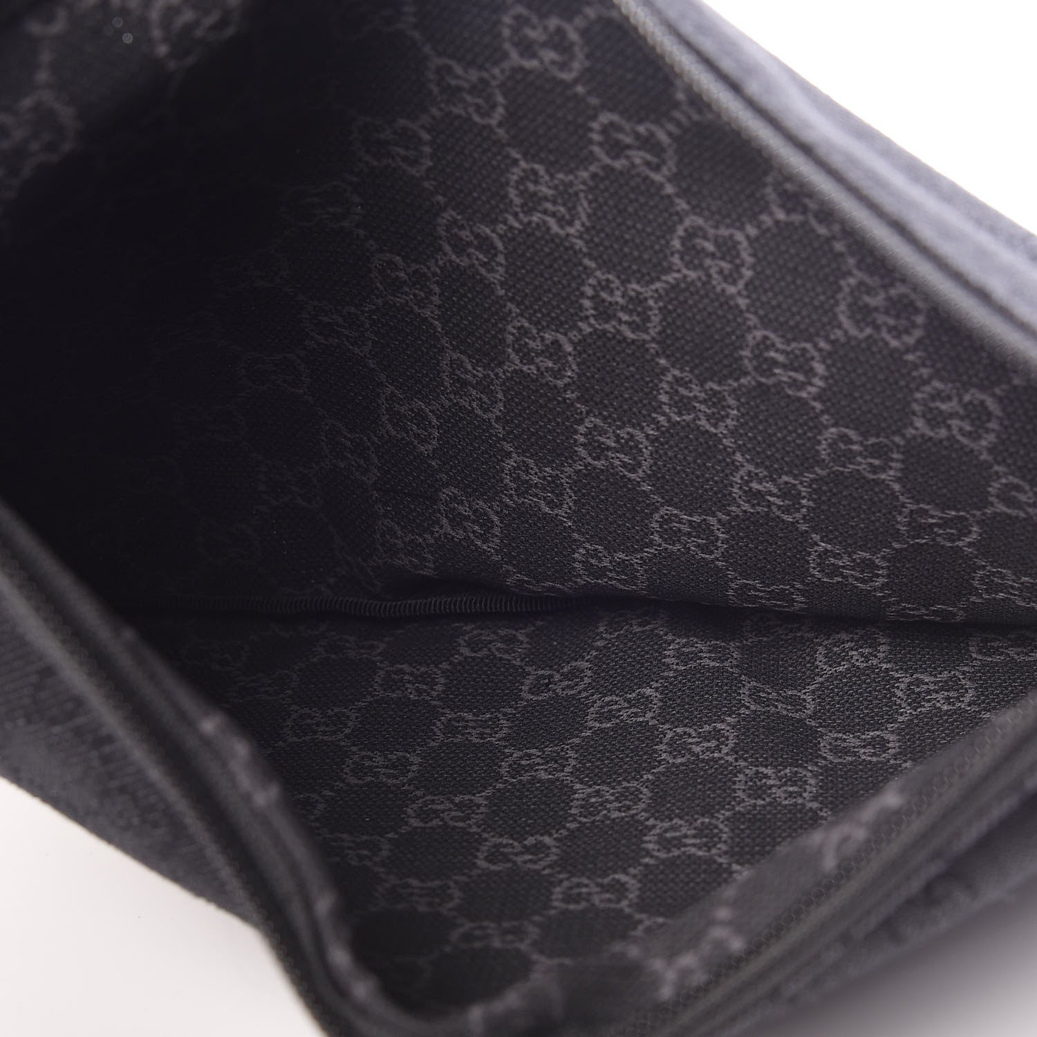 Gucci Denim Monogram Large Collapsible Carry On Duffle Black 13 of 14