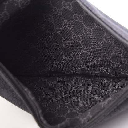 Gucci Denim Monogram Large Collapsible Carry On Duffle Black 13 of 14