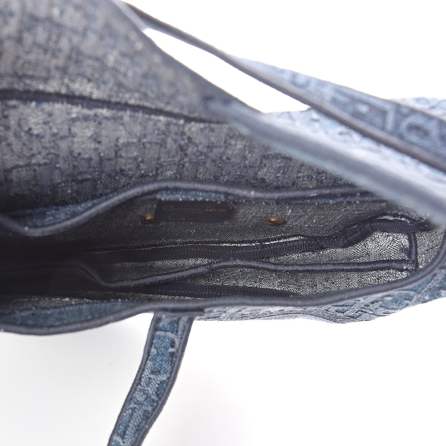 Oblique Saddle Bag Denim