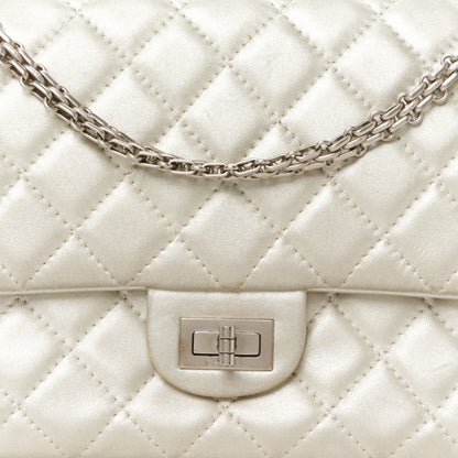 Chanel Metallic Lambskin Quilted 2.55 Reissue 226  Pale Gold 8 of 13