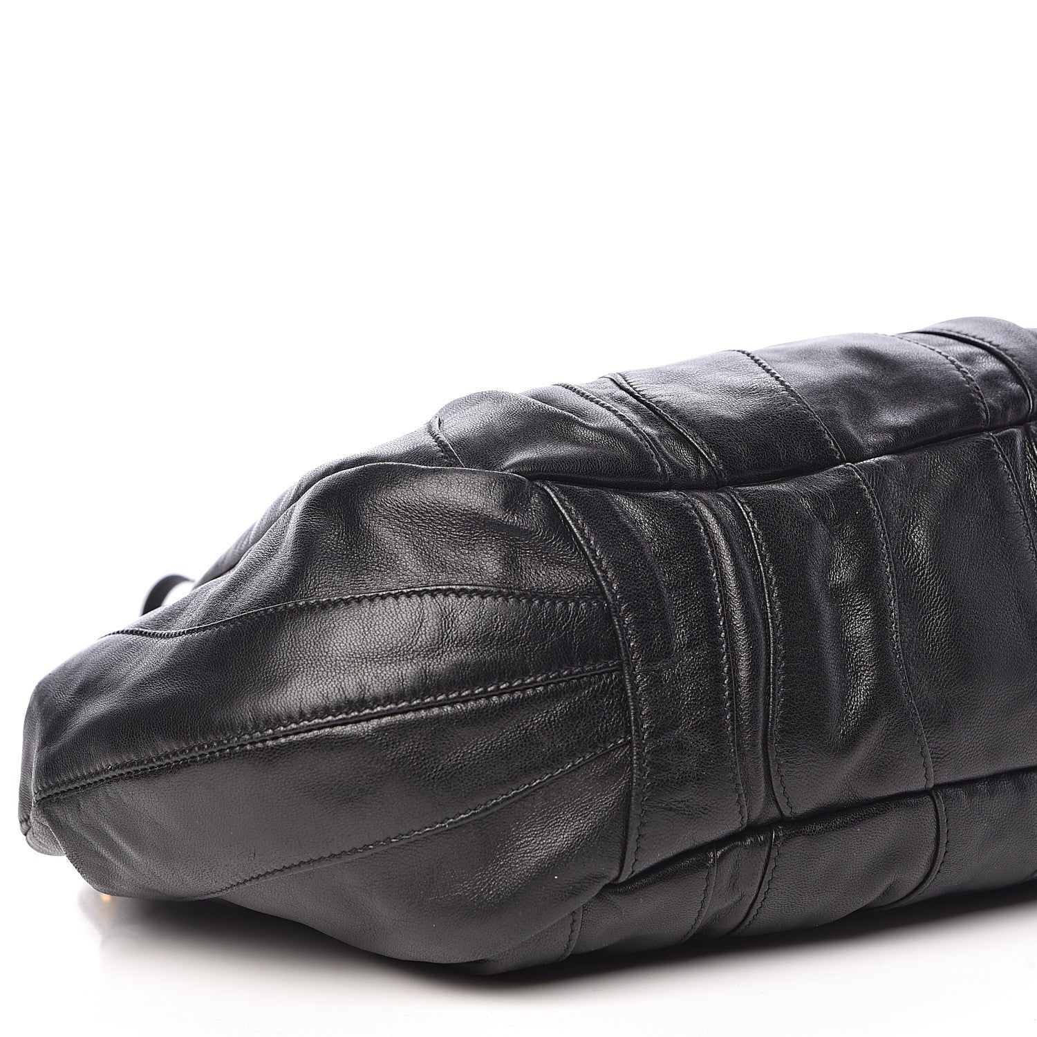 Prada Nappa Stripes Hobo Black 8 of 10