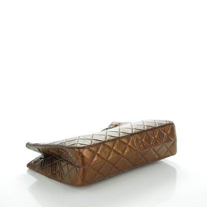 Chanel Aged Calfskin Quilted Reissue 2.55 Tote Bronze 4 of 7