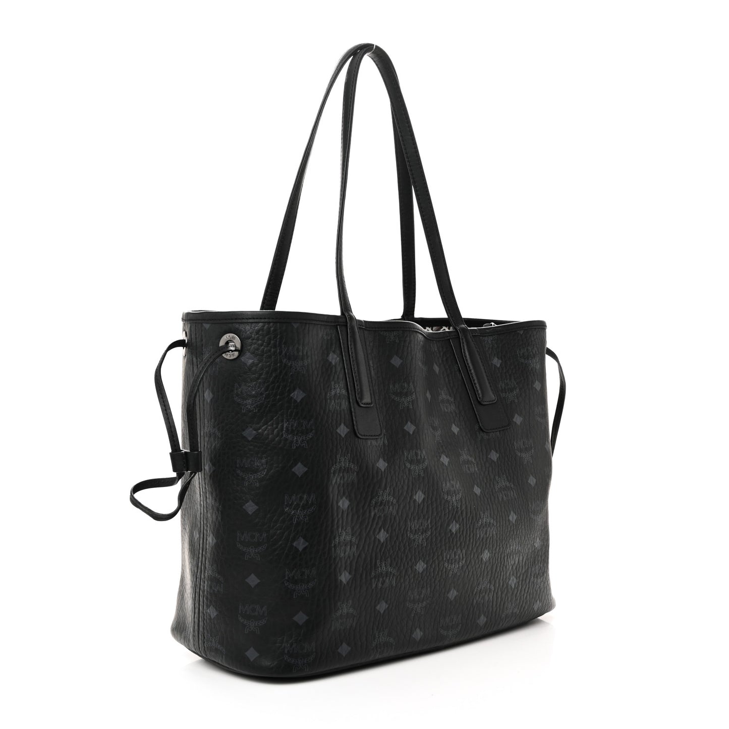 Visetos Medium Liz Reversible Shopper Tote Black
