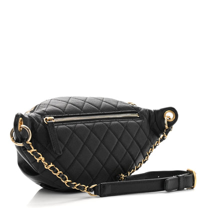 Chanel Caviar Quilted Filigree Waist Bag Black 3 of 11