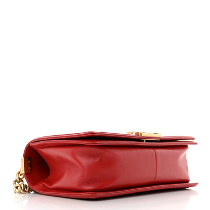 Chanel Lambskin Quilted Medium Boy Flap Red 4 of 11