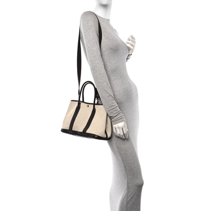 Hermes Buffle Skipper Toile Garden Party 30 TPM Marron Fonce 2 of 14