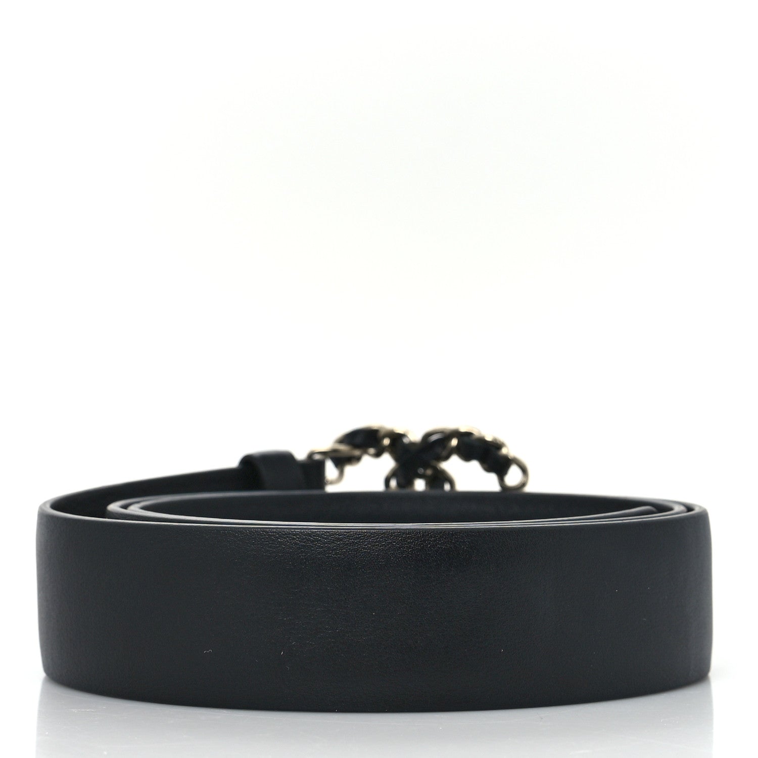 Chanel Lambskin CC Chain Belt 80 32 Black 2 of 7