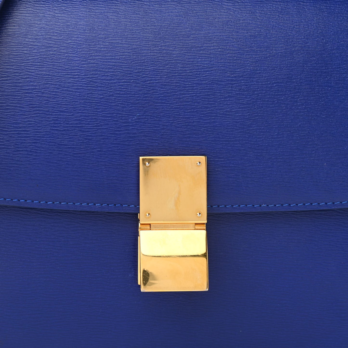 Liege Calfskin Medium Classic Box Flap Bag Indigo