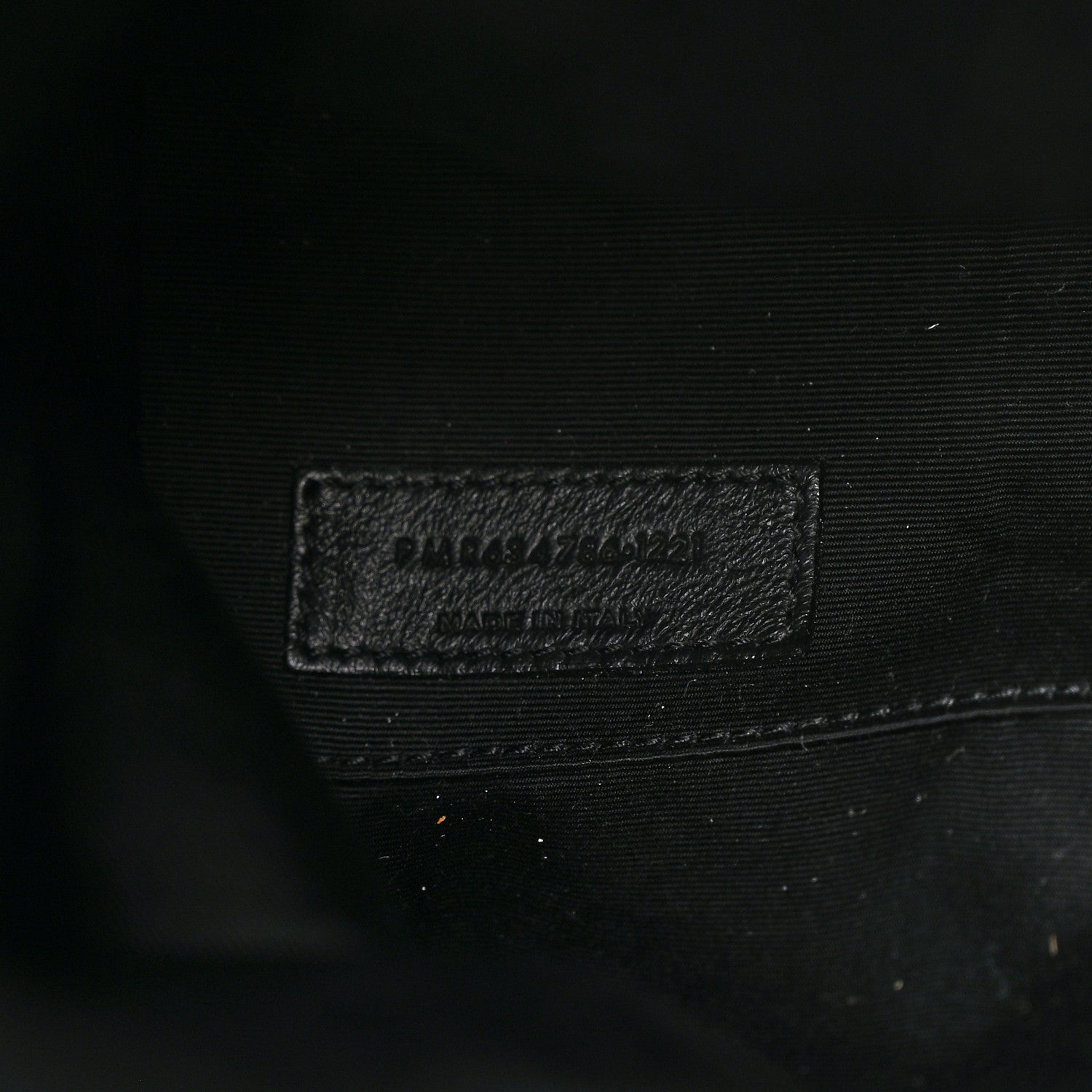 Saint Laurent Canvas Calfskin Tag Hobo White Black 8 of 13