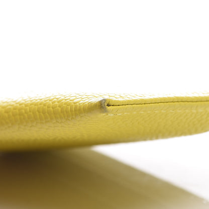 Chanel Caviar CC Timeless Card Holder Yellow 13 of 16