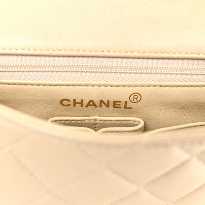 Chanel Lambskin Quilted Small Single Flap Beige 6 of 12