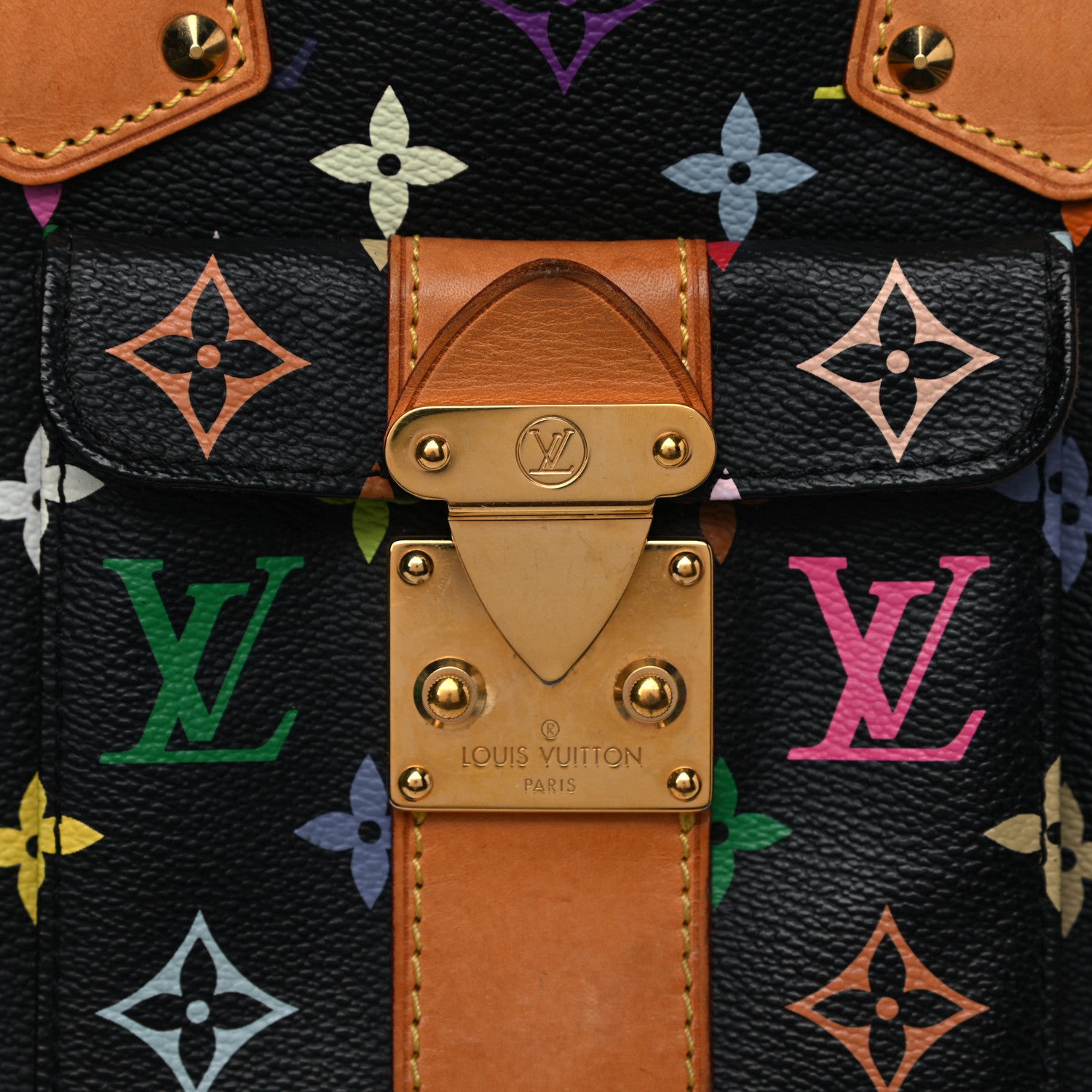 Louis Vuitton Monogram Multicolor Speedy 30 Black 6 of 16