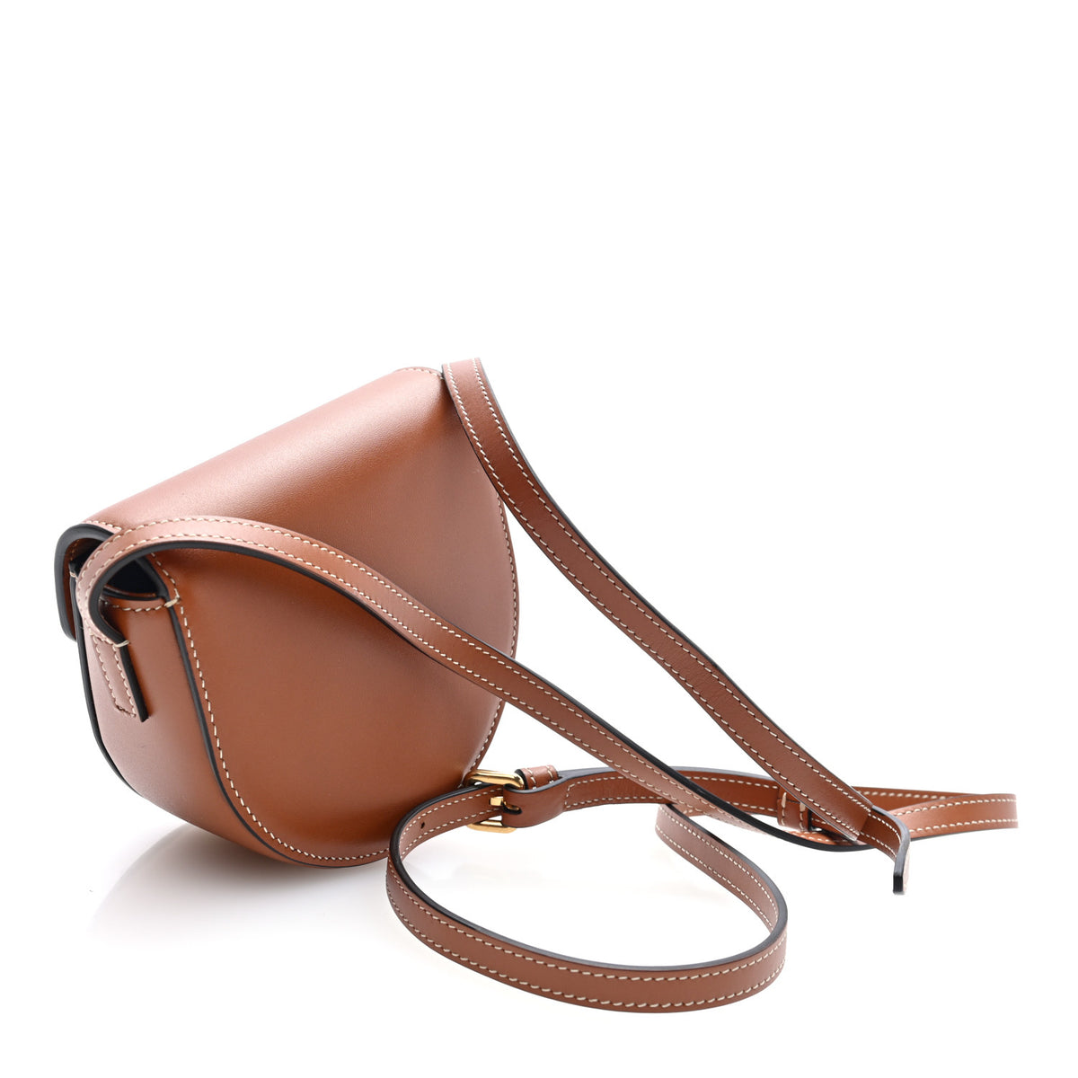 Smooth Calfskin Triomphe Mini Besace Crossbody Tan