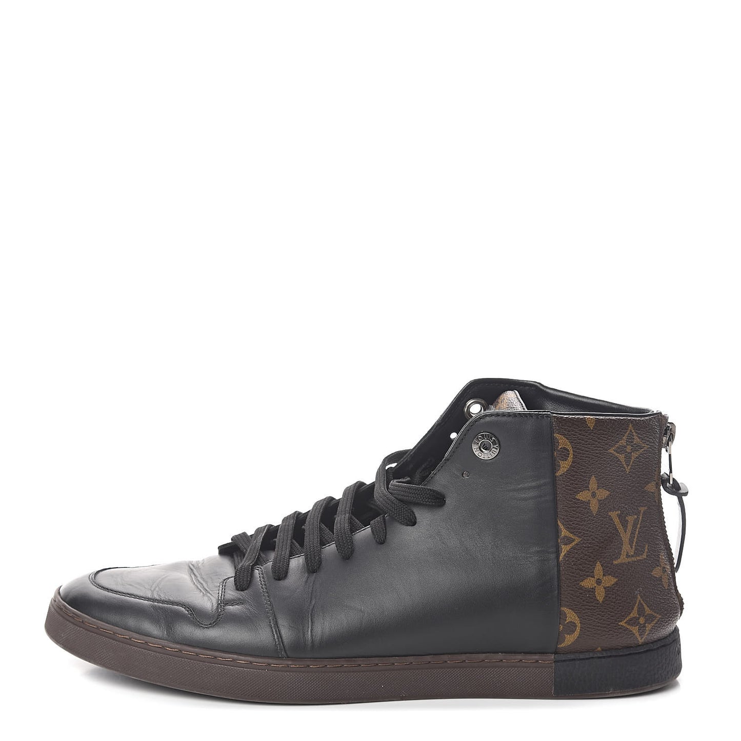 Calfskin Monogram Line-Up Sneaker Boot 8 Black
