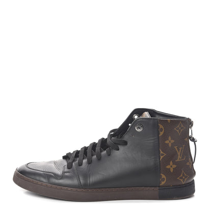 Louis Vuitton Calfskin Monogram Line-Up Sneaker Boot 8 Black 1 of 7
