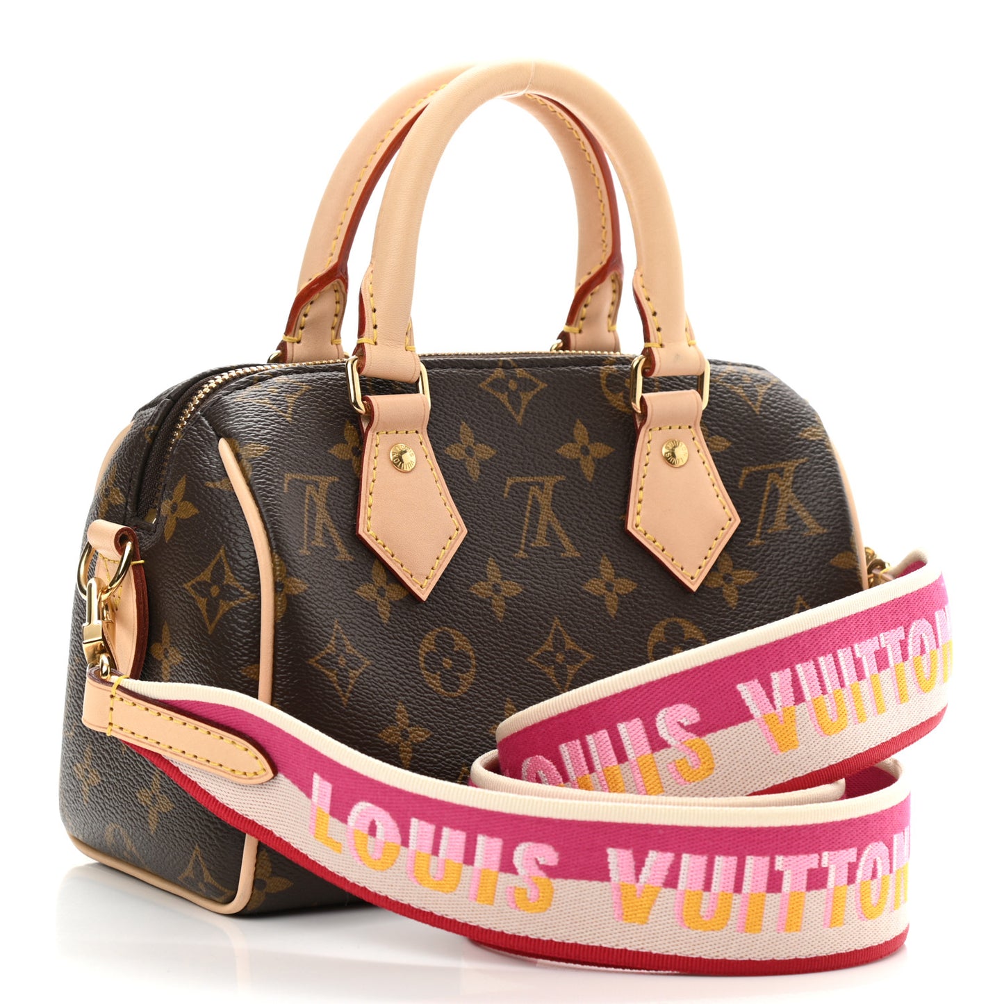Monogram Speedy Bandouliere 20 Fuchsia