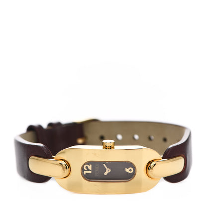 Fendi Stainless Steel Calfskin 15mm 3400L Quartz Watch Brown 2 of 6