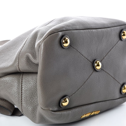 Miu Miu Goatskin Madras Secchiello Bucket Argilla 6 of 9