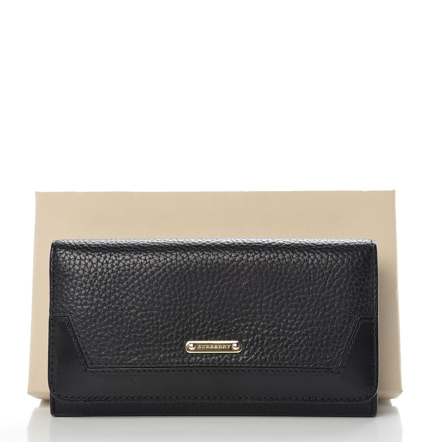 Burberry Grain Calfskin Continental Wallet Black 14 of 14