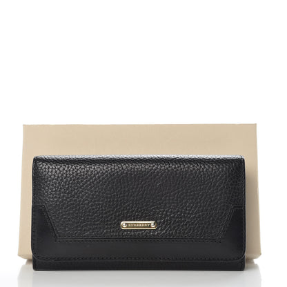 Burberry Grain Calfskin Continental Wallet Black 14 of 14