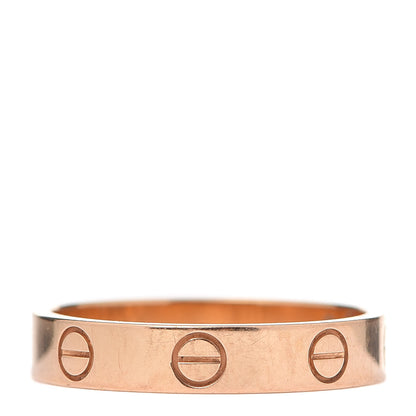 Cartier 18K Pink Gold 3.5mm LOVE Wedding Band Ring 53 6.25 3 of 6