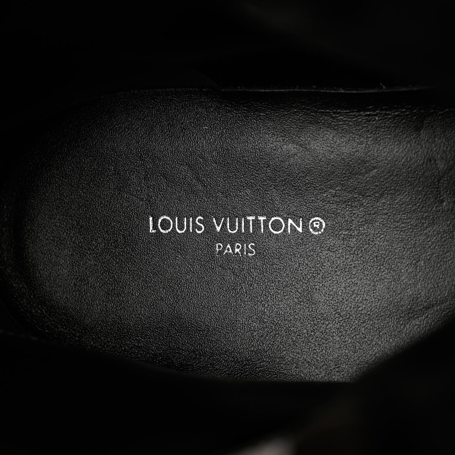 Louis Vuitton Calfskin Monogram Territory Flat Ranger Boots 37.5 Black 7 of 9