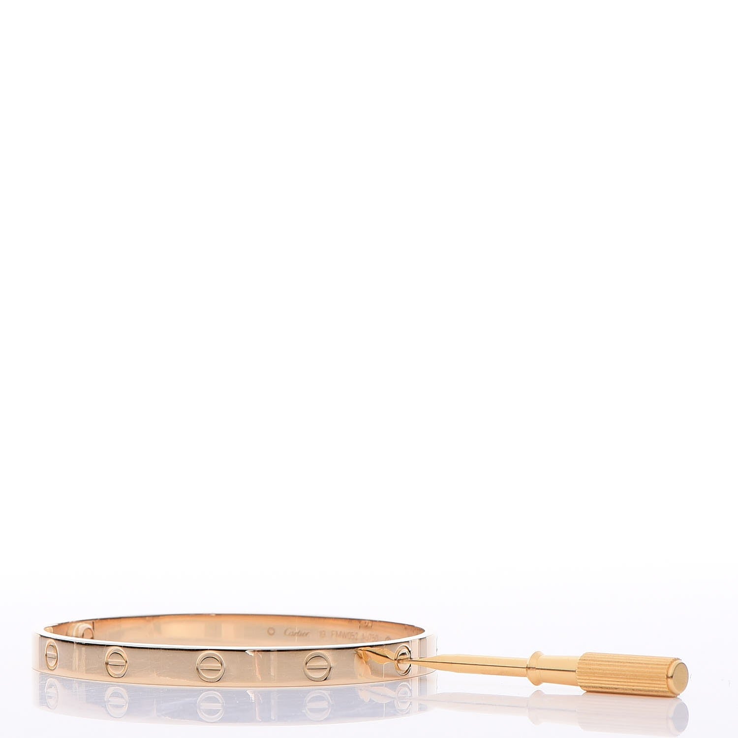 Cartier 18K Yellow Gold LOVE Bracelet 19 4 of 7