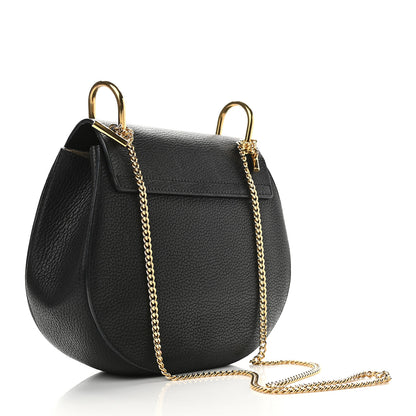 Chloe Grained Lambskin Drew Shoulder Bag Black 3 of 8