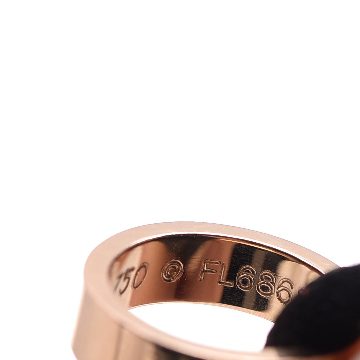 18K Pink Gold Charity LOVE Adjustable Cord Bracelet Black