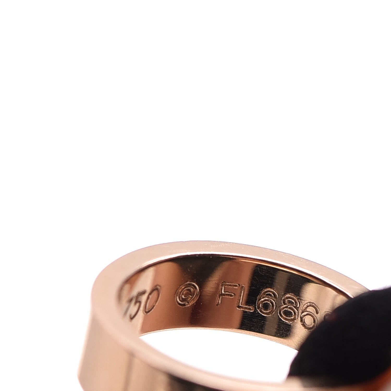 Cartier 18K Pink Gold Charity LOVE Adjustable Cord Bracelet Black 5 of 6