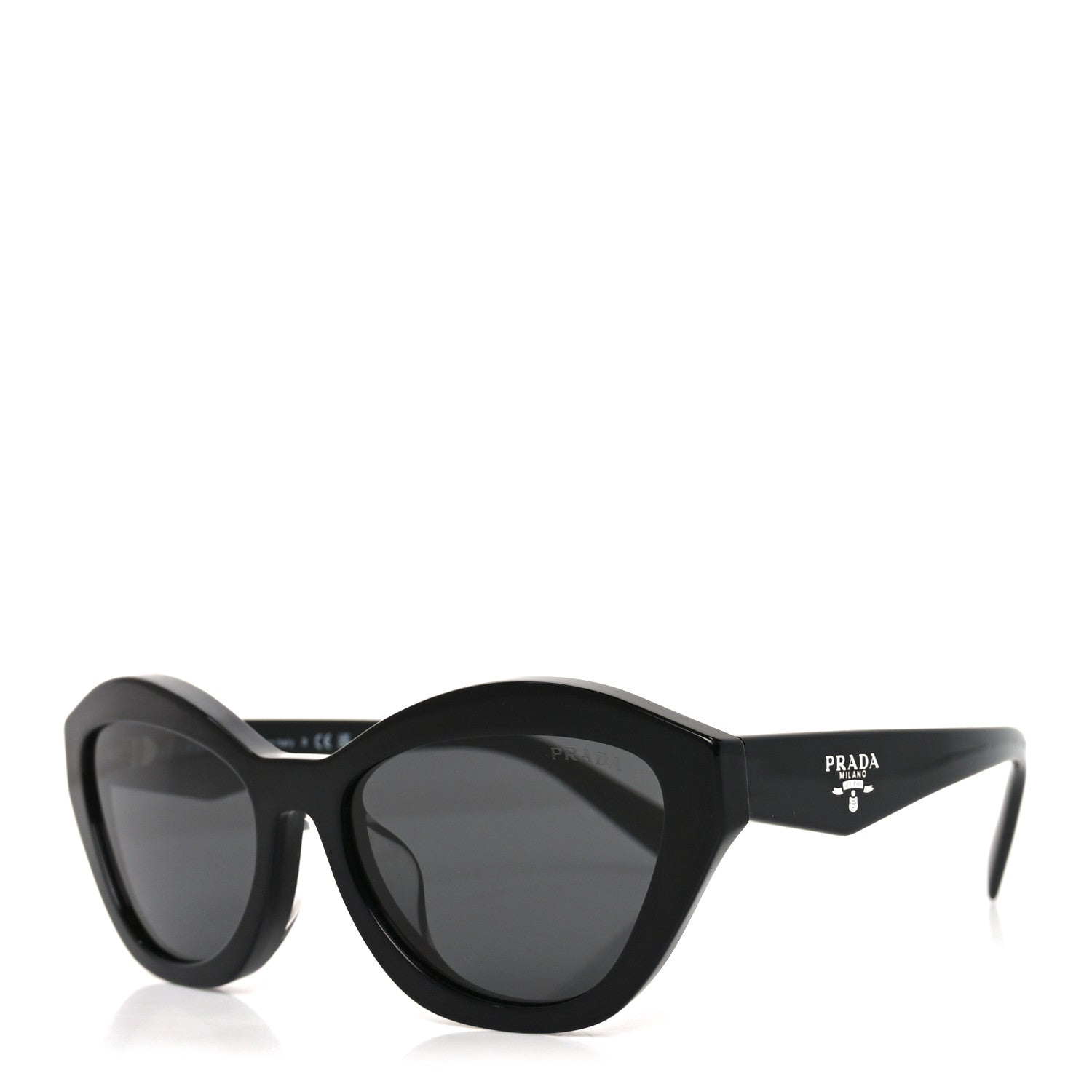 Prada Acetate Logo Sunglasses SPR A02-F Black 1 of 7