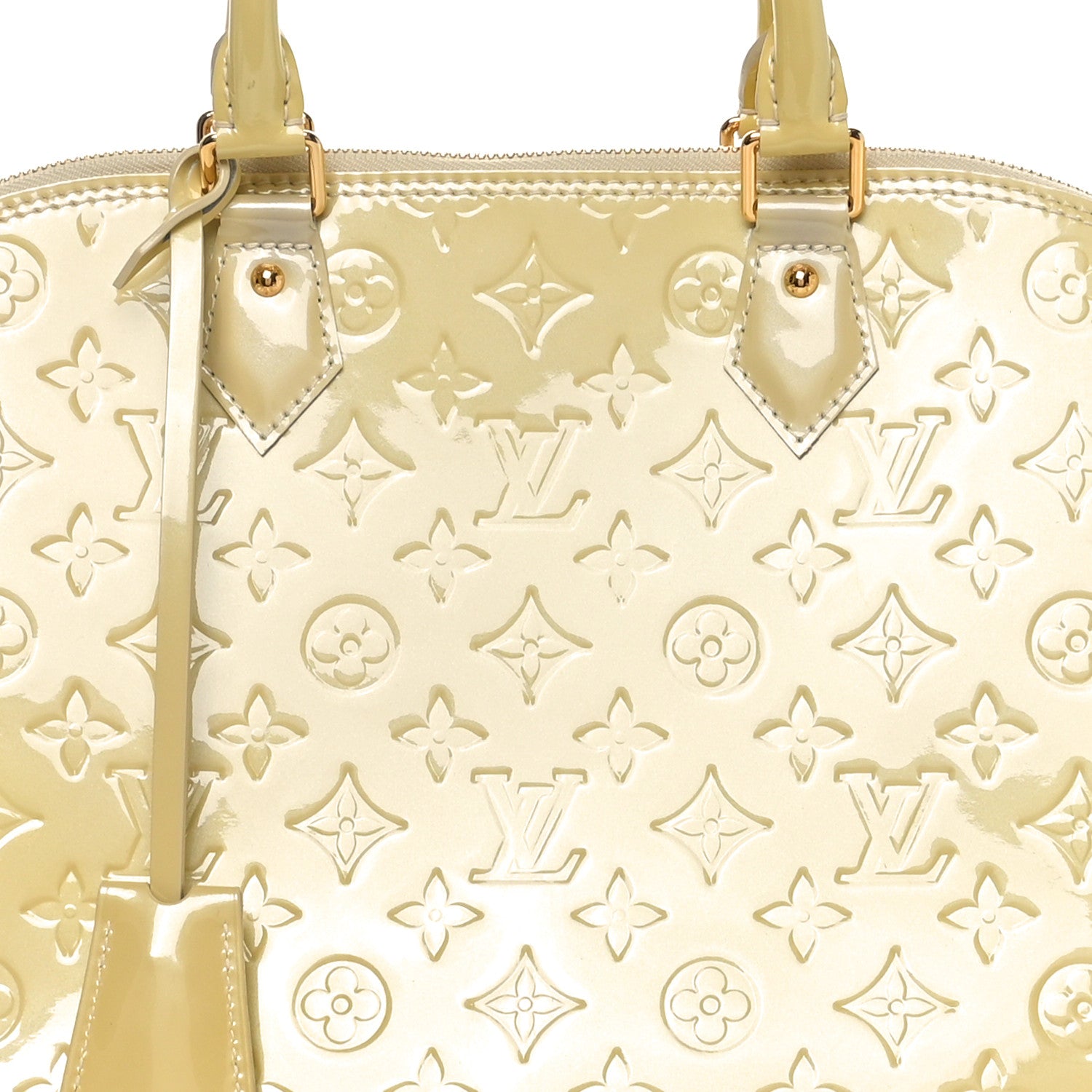 Louis Vuitton Vernis Alma GM Blanc Corail 7 of 10
