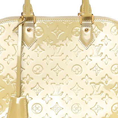 Louis Vuitton Vernis Alma GM Blanc Corail 7 of 10