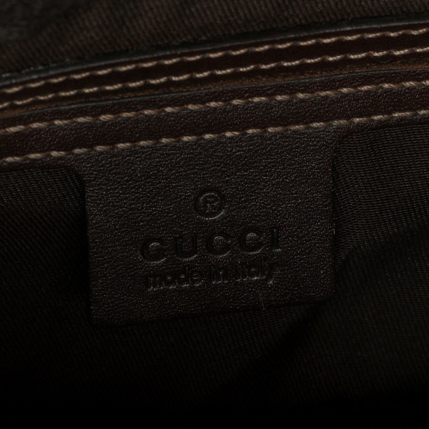 Gucci GG Supreme Monogram Belt Bag Dark Brown 6 of 10