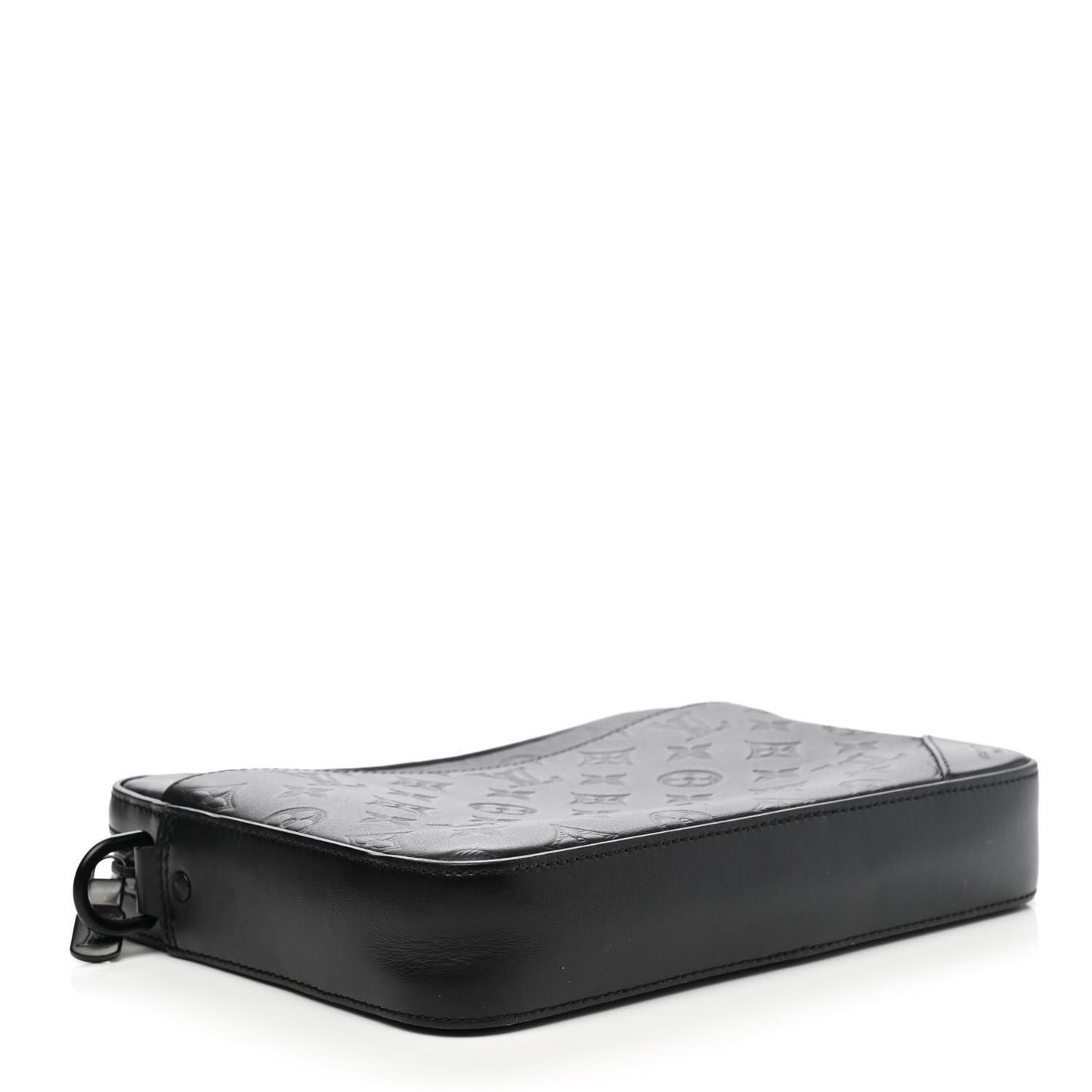 Calfskin Monogram Shadow Duo Messenger Black