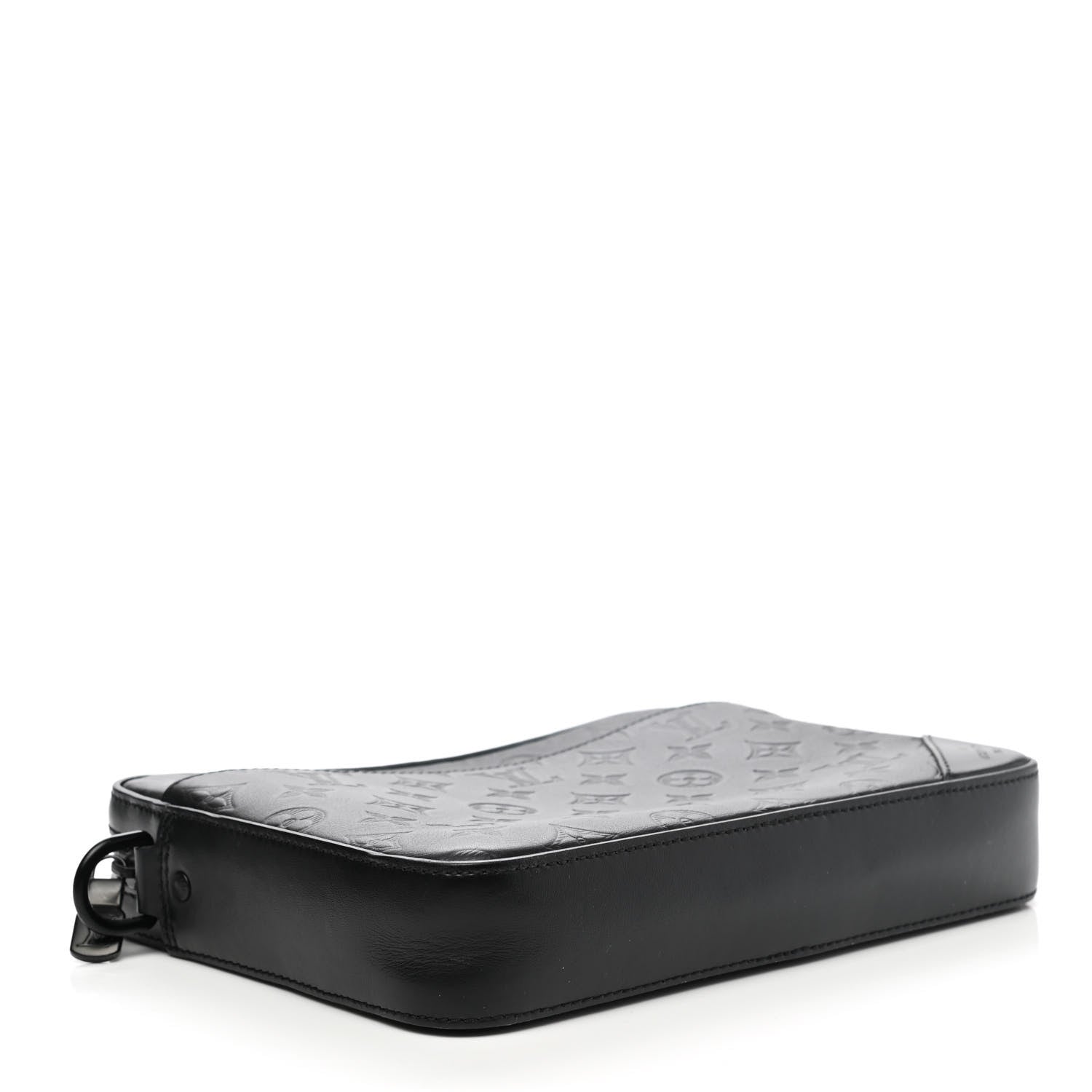 Louis Vuitton Calfskin Monogram Shadow Duo Messenger Black 4 of 11