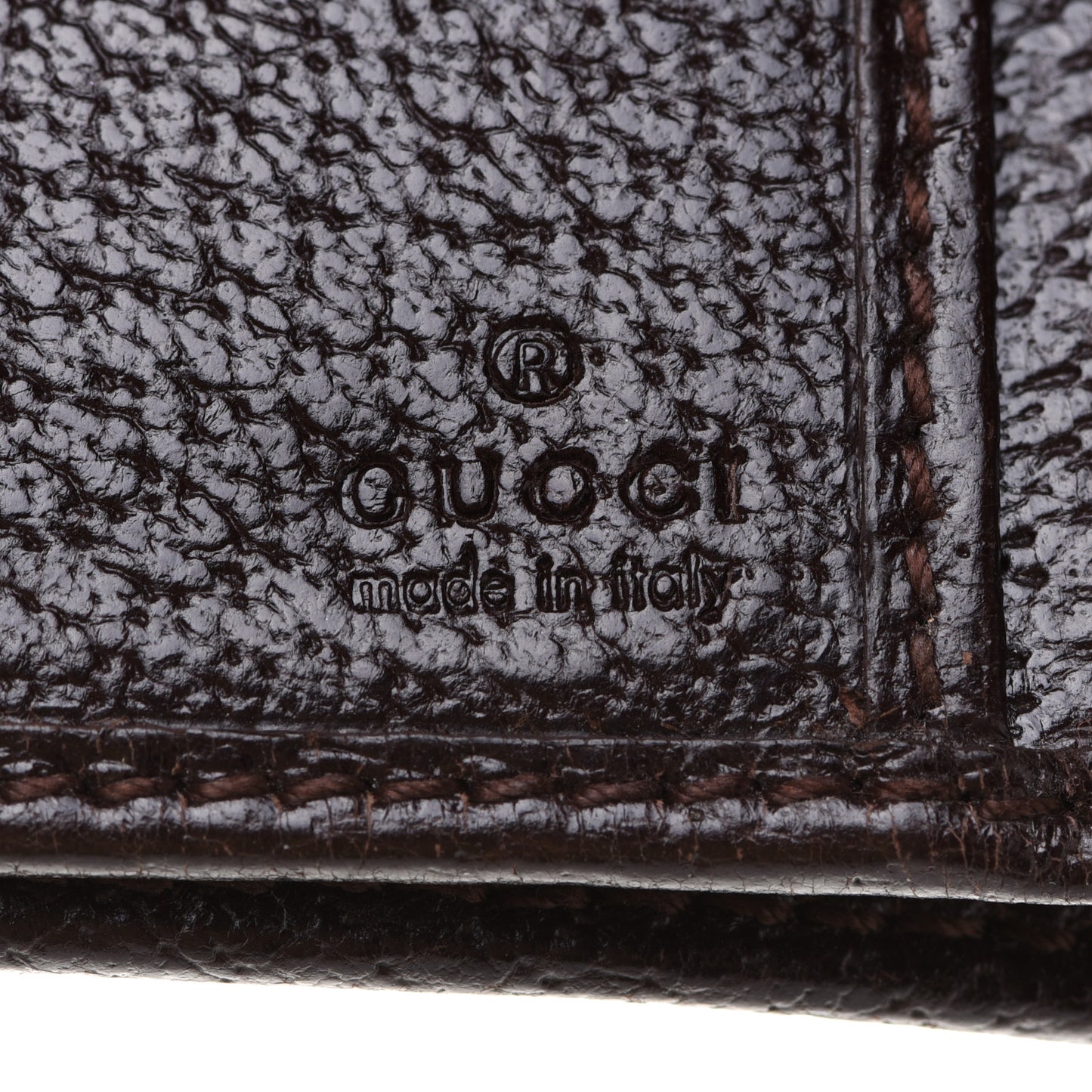Monogram Calfskin Ladies Web Long Wallet Beige Ebony Cocoa