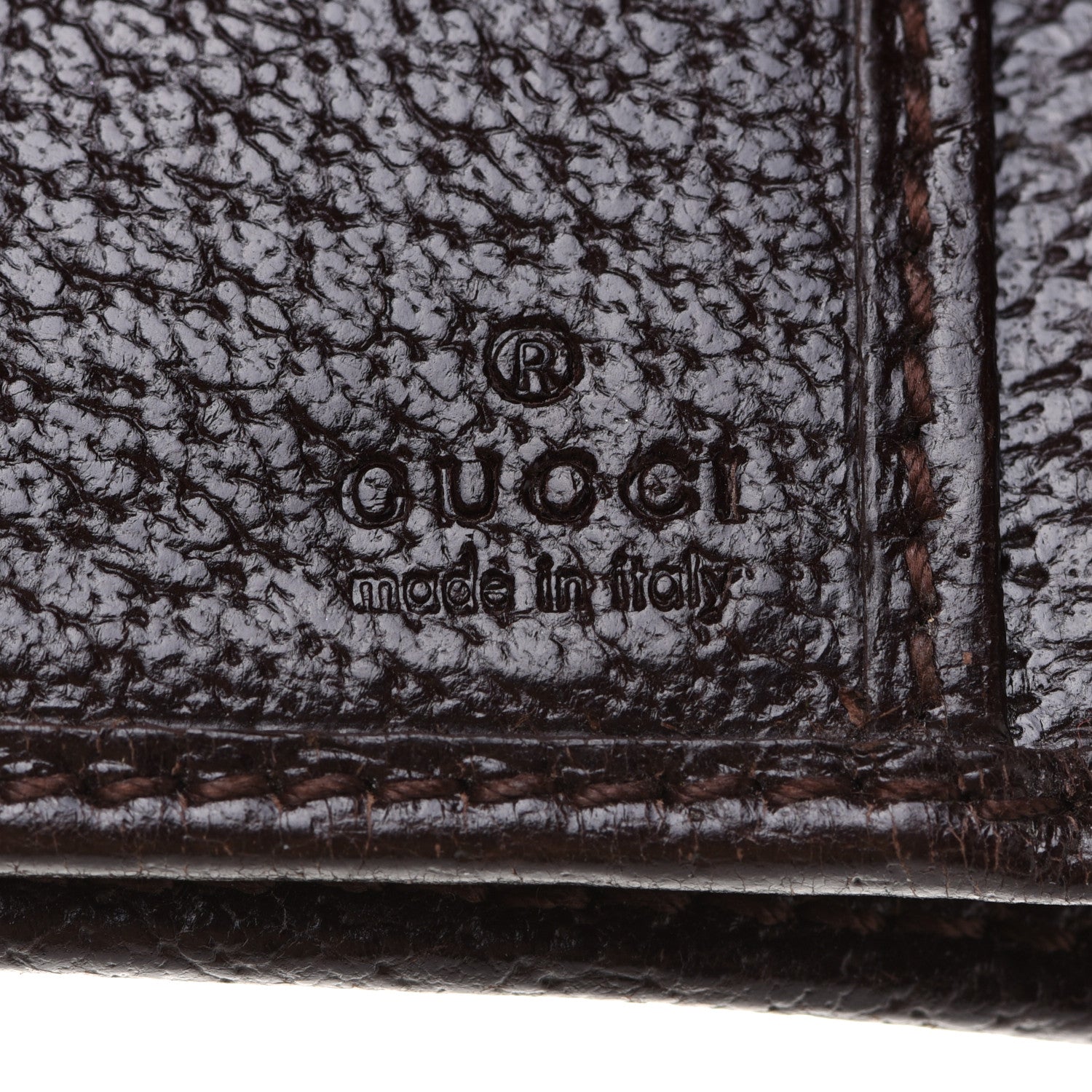 Gucci Monogram Calfskin Ladies Web Long Wallet Beige Ebony Cocoa 6 of 15