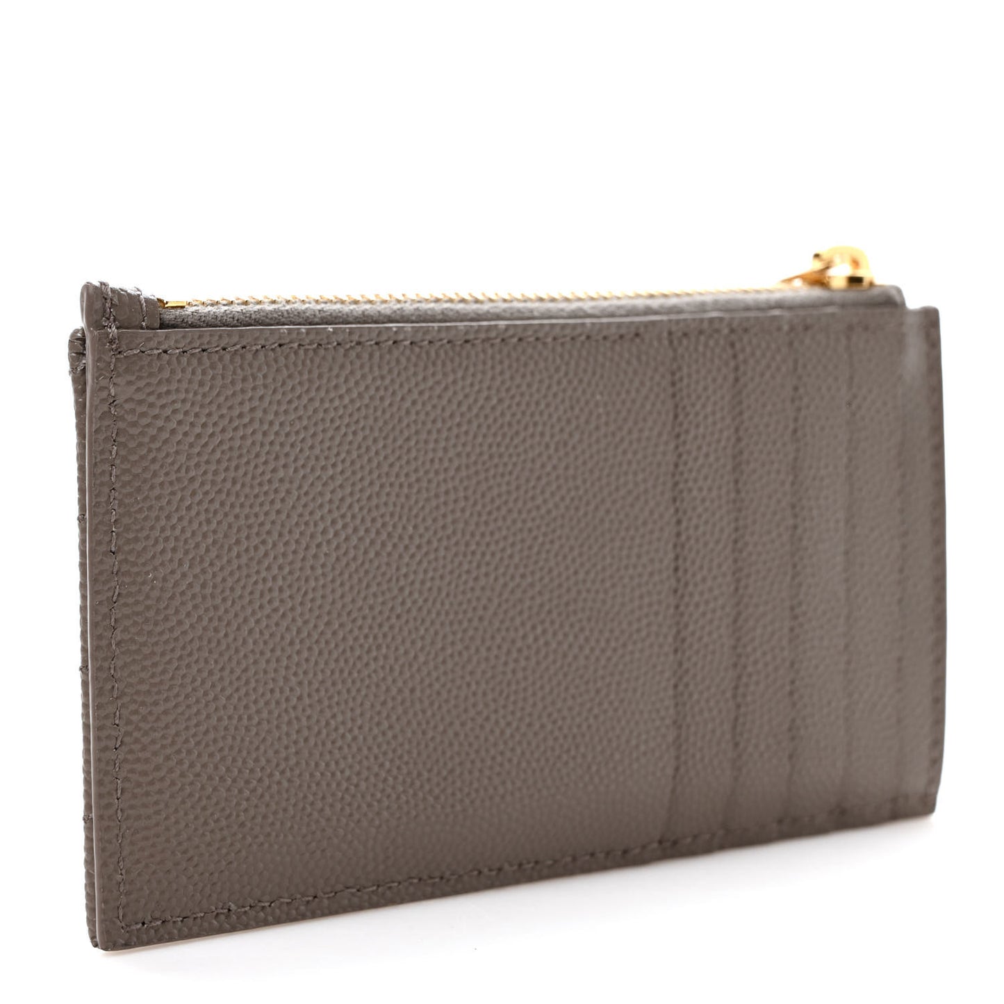 Monogram Grain de Poudre 5 Fragments Zip Pouch Card Holder Dark Latte