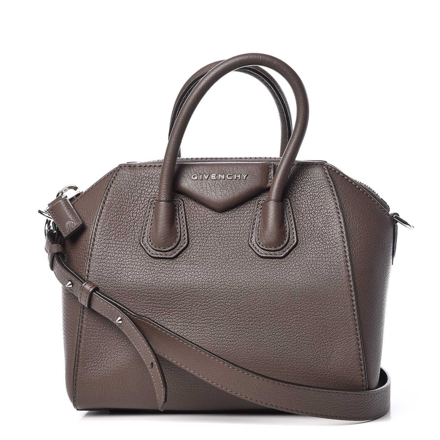 Sugar Goatskin Mini Antigona Heather Grey