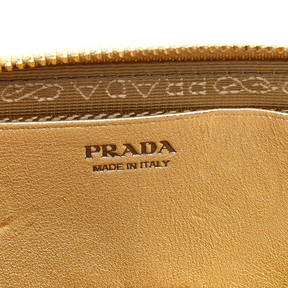Prada Satin Crystal Mini Triangle Crossbody Pouch Platino 6 of 7